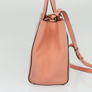 FENDI Petite To Jules Hand Bag Leather 2way Pink Auth 135611-3