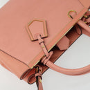 FENDI Petite To Jules Hand Bag Leather 2way Pink Auth 135611-6