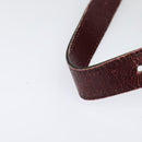 Christian Dior Trotter Canvas Shoulder Bag Red Gold Auth 135614-9