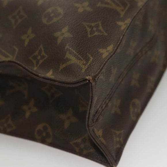 LOUIS VUITTON Monogram Sac Plat Hand Bag M51140 LV Auth 135616