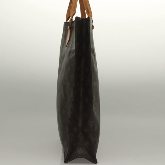 LOUIS VUITTON Monogram Sac Plat Hand Bag M51140 LV Auth 135616