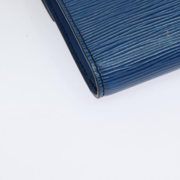 LOUIS VUITTON Epi Pochette Arche Shoulder Bag Blue M52575 LV Auth 135621