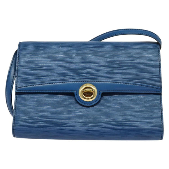 LOUIS VUITTON Epi Pochette Arche Shoulder Bag Blue M52575 LV Auth 135621