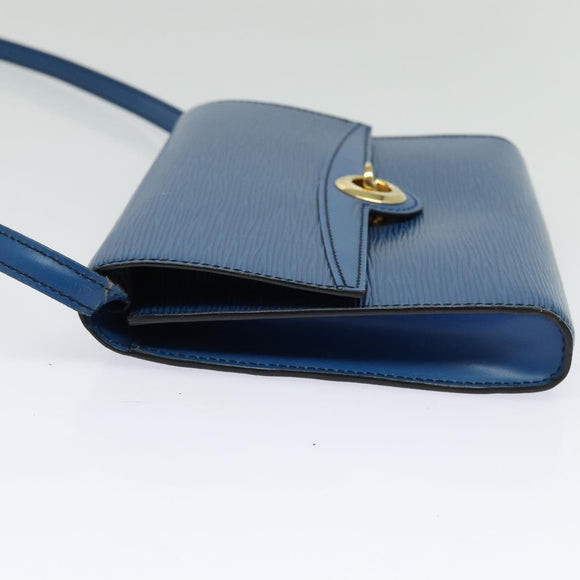 LOUIS VUITTON Epi Pochette Arche Shoulder Bag Blue M52575 LV Auth 135621