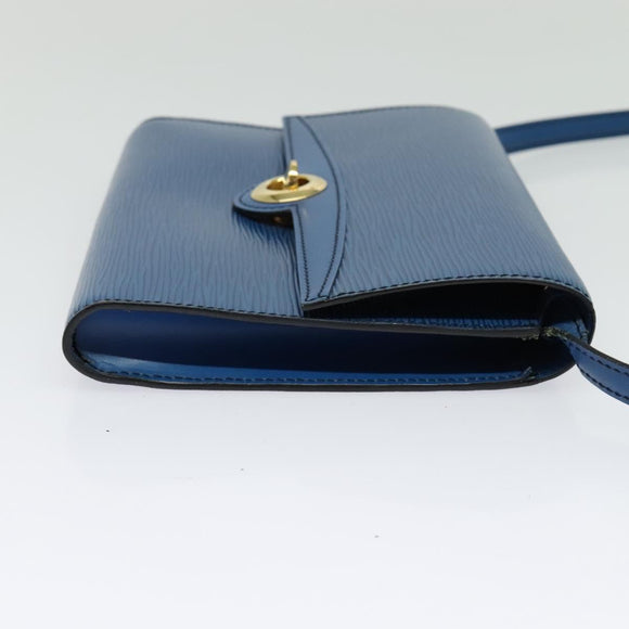 LOUIS VUITTON Epi Pochette Arche Shoulder Bag Blue M52575 LV Auth 135621