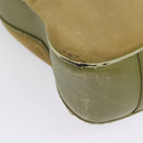 GUCCI Bamboo 2Way Shoulder Bag Suede Beige Gold 001 58 1577 Auth 135624-15