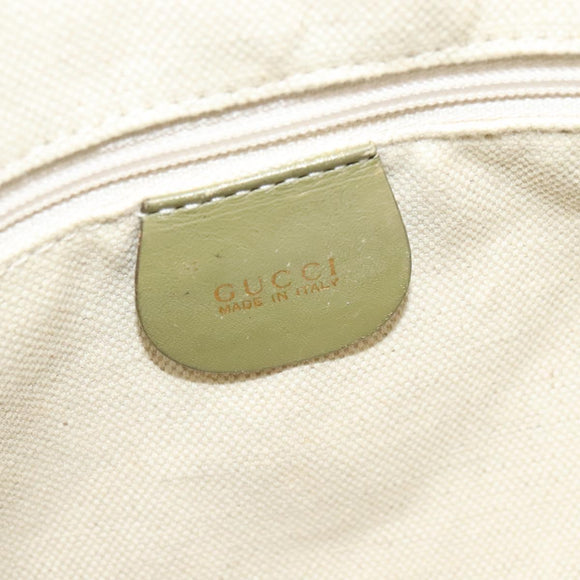 GUCCI Bamboo 2Way Shoulder Bag Suede Beige Gold 001 58 1577 Auth 135624