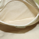 GUCCI Bamboo 2Way Shoulder Bag Suede Beige Gold 001 58 1577 Auth 135624-21