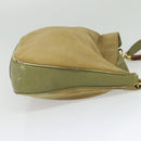 GUCCI Bamboo 2Way Shoulder Bag Suede Beige Gold 001 58 1577 Auth 135624-4