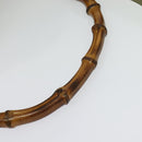 GUCCI Bamboo 2Way Shoulder Bag Suede Beige Gold 001 58 1577 Auth 135624-7