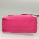 PRADA Hand Bag Nylon 2way Pink Gold Auth 135626-5