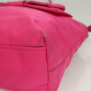 PRADA Hand Bag Nylon 2way Pink Gold Auth 135626-16
