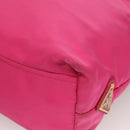 PRADA Hand Bag Nylon 2way Pink Gold Auth 135626-18
