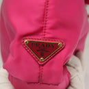 PRADA Hand Bag Nylon 2way Pink Gold Auth 135626-19