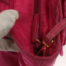PRADA Hand Bag Nylon 2way Pink Gold Auth 135626-10