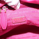 PRADA Hand Bag Nylon 2way Pink Gold Auth 135626-20