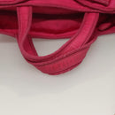 PRADA Hand Bag Nylon 2way Pink Gold Auth 135626-7