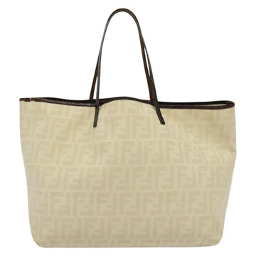 FENDI Zucca Canvas Tote Bag Beige Auth 135628 - 0