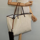 FENDI Zucca Canvas Tote Bag Beige Auth 135628-21