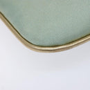 GUCCI Sherry Line Shoulder Bag Canvas Light Blue Gold 005 0814 Auth 135629-11