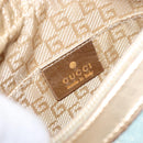 GUCCI Sherry Line Shoulder Bag Canvas Light Blue Gold 005 0814 Auth 135629-15