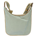 GUCCI Sherry Line Shoulder Bag Canvas Light Blue Gold 005 0814 Auth 135629-2