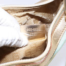 GUCCI Sherry Line Shoulder Bag Canvas Light Blue Gold 005 0814 Auth 135629-20