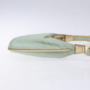 GUCCI Sherry Line Shoulder Bag Canvas Light Blue Gold 005 0814 Auth 135629-4