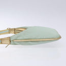 GUCCI Sherry Line Shoulder Bag Canvas Light Blue Gold 005 0814 Auth 135629-5