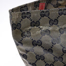 GUCCI GG Crystal Sherry Line Tote Bag Coated Canvas Red Navy 131230 Auth 135630-9