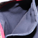 GUCCI GG Crystal Sherry Line Tote Bag Coated Canvas Red Navy 131230 Auth 135630-23