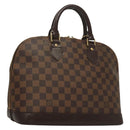 LOUIS VUITTON Damier Ebene Alma Hand Bag N51131 LV Auth 135641-1
