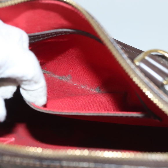 LOUIS VUITTON Damier Ebene Alma Hand Bag N51131 LV Auth 135641