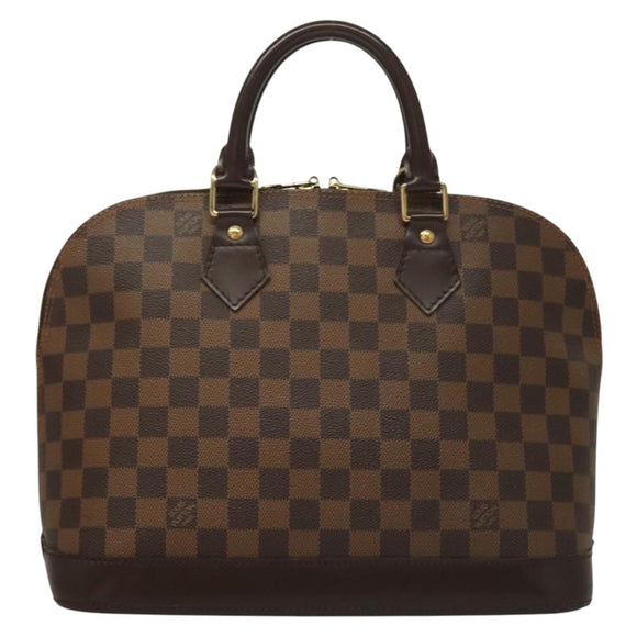 LOUIS VUITTON Damier Ebene Alma Hand Bag N51131 LV Auth 135641