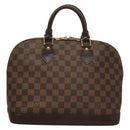 LOUIS VUITTON Damier Ebene Alma Hand Bag N51131 LV Auth 135641-2