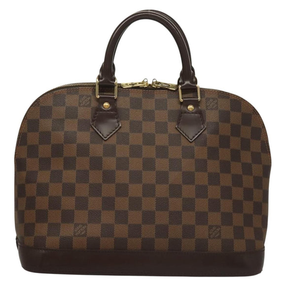 LOUIS VUITTON Damier Ebene Alma Hand Bag N51131 LV Auth 135641