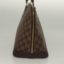 LOUIS VUITTON Damier Ebene Alma Hand Bag N51131 LV Auth 135641-3