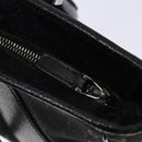 GUCCI GG Canvas Hand Bag Black Silver 113011 Auth 135642-10