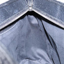 GUCCI GG Canvas Hand Bag Black Silver 113011 Auth 135642-19