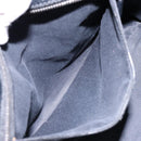 GUCCI GG Canvas Hand Bag Black Silver 113011 Auth 135642-21