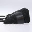 GUCCI GG Canvas Hand Bag Black Silver 113011 Auth 135642-4