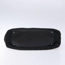 GUCCI GG Canvas Hand Bag Black Silver 113011 Auth 135642-5