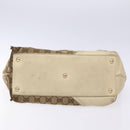 GUCCI GG Canvas Tote Bag Beige Gold 169946 Auth 135643-6