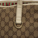 GUCCI GG Canvas Tote Bag Beige Gold 169946 Auth 135643-21