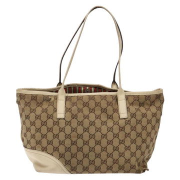 GUCCI GG Canvas Tote Bag Beige Gold 169946 Auth 135643 - 0