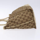 GUCCI GG Canvas Tote Bag Beige Gold 169946 Auth 135643-5