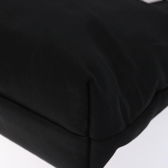 GUCCI Tote Bag Nylon Black Silver 002 2123 0457 Auth 135644