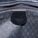 GUCCI Tote Bag Nylon Black Silver 002 2123 0457 Auth 135644-17