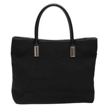 GUCCI Tote Bag Nylon Black Silver 002 2123 0457 Auth 135644 - 0