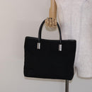 GUCCI Tote Bag Nylon Black Silver 002 2123 0457 Auth 135644-23